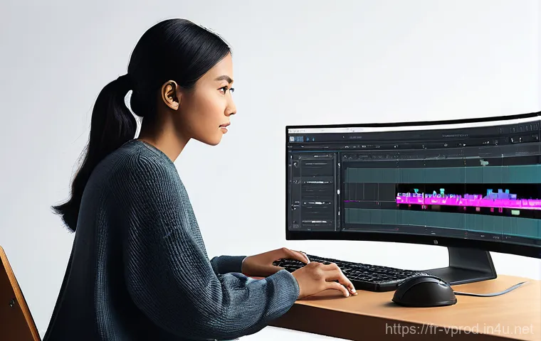 영상제작 현장 장비 사용법 - **Prompt 2: Professional Home Studio Interview Setup**
    "A male content creator, in his early 30s...